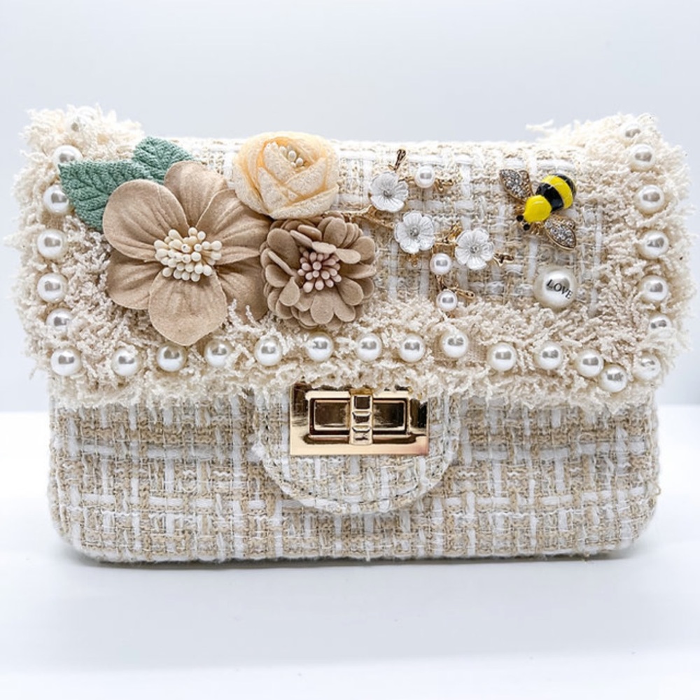 Bee Cream Crossbody Bag NWT